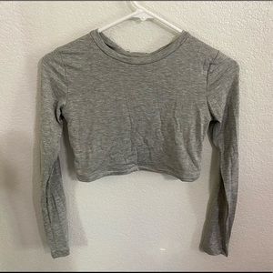 Grey crop top